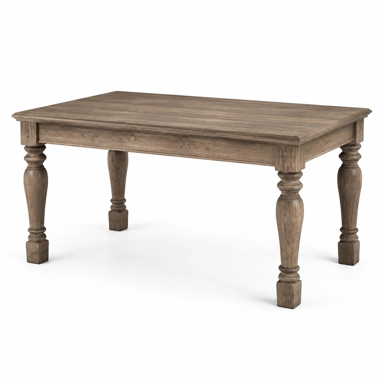 Table à manger rectangulaire en chêne massif marron 150x90x75 cm